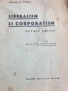 G. Tasca - Liberalism si Corporatism