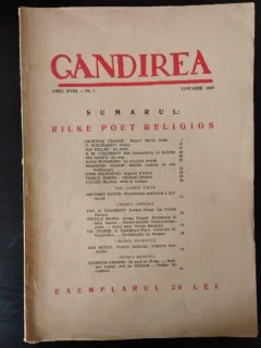 Gandirea - Anul XVIII, Nr. 1