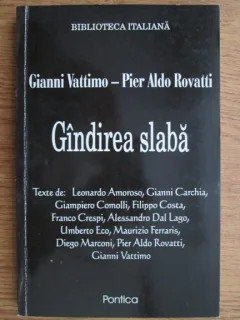 GANDIREA SLABA - GIANNI VATTIMO