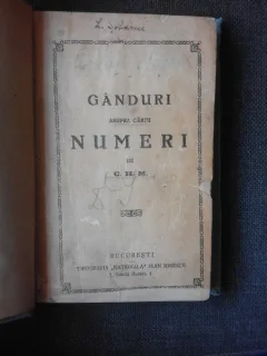 GANDURI ASUPRA CARTII NUMERI - C.H.M.