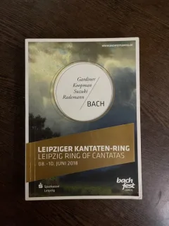 Gardiner Kopman Suzuki Rademan / Bach Leipziger Kantaten-Ring 08.10. Juni 2018