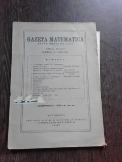 GAZETA MATEMATICA NR.10/1943