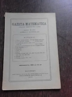 GAZETA MATEMATICA NR.2/1942