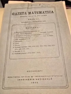 Gazeta matematica nr.2/1945