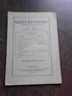 GAZETA MATEMATICA NR.6/1943