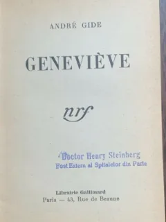 Genevieve( carte in franceza)- Andre Gide