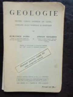 GEOLOGIE PENTRU CURSUL INFERIOR DE LICEU