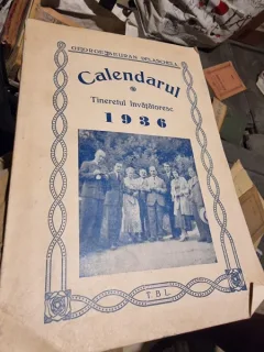 George Beuran - Calendarul Tineretul Invatatoresc 1936 (cu dedicatie de la George Beuran pentru Constantin Dragomirescu)