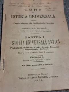 George I. Busila - Curs de Istoria Universala Partea I