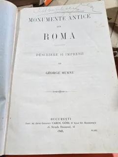 George Murnu - Monumente antice din Roma