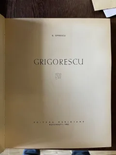 George Oprescu Nicolae Grigorescu (1963)