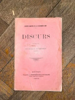 Georges Diamandi Discurs (1908)