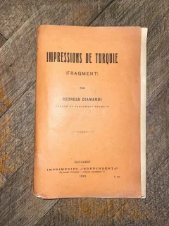 Georges Diamandi Impressions de Turquie (fragment)