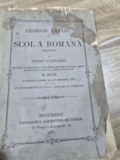 Georgiu Lazaru si scoala romana - Petru Poenariu
