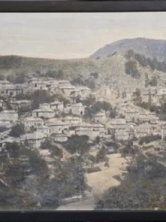 Tablou Gheorghe Bobuleanu - Orasul dintre munti, 1924 (pictura)