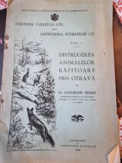 Gheorghe Nedici - Distrugerea Animalelor Rapitoare prin otrava