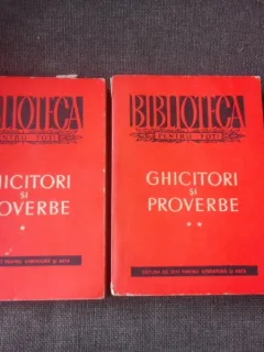 GHICITORI SI PROVERBE  2 VOLUME