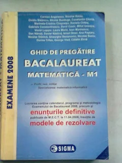 GHID DE PREGATIRE BACALAUREAT 2008. MATEMATICA M1 - COLECTIV DE AUTORI