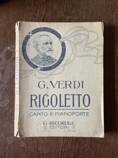 Giuseppe Verdi. Rigoletto (aprox. 1930, partitura)