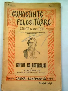 GOETHE CA NATURALIST - I. SIMIONESCU