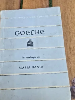 Goethe - Poezii  cu dedicatie pentru Zaharia Stancu