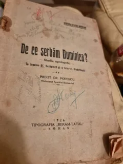 Gr. Popescu - De ce serbam Duminica?