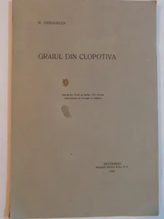 GRAIUL DIN CLOPOTIVA de M. GREGORIAN 1937