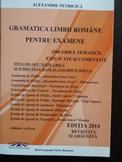 Gramatica limbii romane pentru examene de Admitere