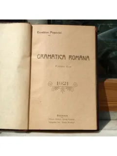 GRAMATICA ROMANA , EUSEBIUS POPOVICI , 1921