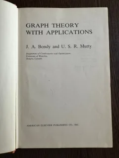 Graph Theory with Applications - J. A. Bondy, U. S. R. Murty