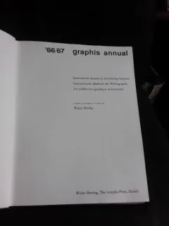 Graphis annual 1966/1967 - Walter Herdeg  (text in limba engleza, germana si franceza)