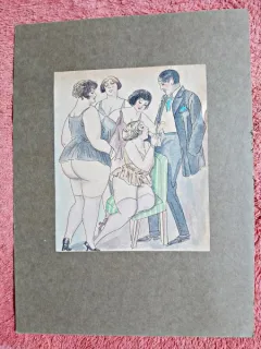 Gravura cu tema erotica, perioada interbelica