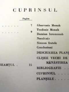 GRAVURA IN LEMN LA MANASTIREA NEAMTU - GHEORGHE RACOVEANU 1940