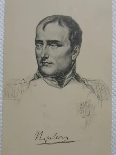 Gravura tip Carte postala Kaiser Napoleon Bonaparte (1807)