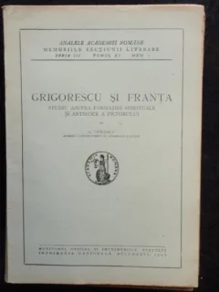 GRIGORESCU SI FRANTA - G. OPRESCU