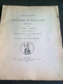GRIGORIE M. BUIUCLIU 1840-1912. FAMILIA BUIUCLIU