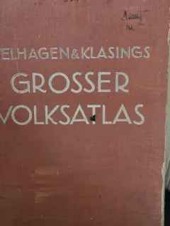 Grosser Volksatlas, das Jubiläumswerk des Verlages zu seinem hundertjährigen Bestehen, erweiterte Ausgabe