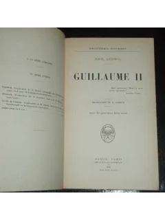 GUILLAUME II - EMIL LUDWIG