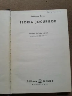 Guillermo Owen - Teoria jocurilor