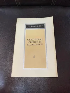 H. Sanielevici - Cercetari critice si filozofice