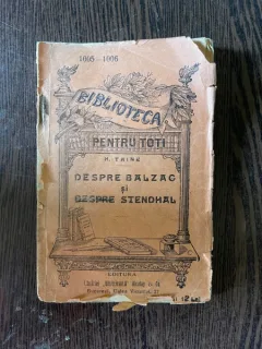 H. Taine Despre Balzac si despre Stendhal