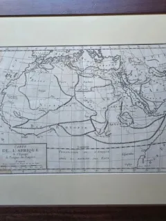 Harta Africii in epoca Imperiilor, 1770