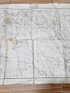 Harta geografica FRUMUSIC, 1917
