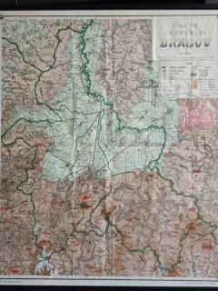 Harta judetului Brasov, 1922