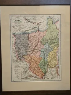 Harta judetului Gorj, anul 1930