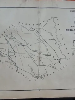 Harta Județul Botosani 1894 - Nicolae Mihăilescu
