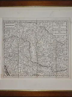 Harta - Noul Regat al Ungariei si Transilvaniei (1760)