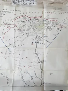 Harta. Schita nr.28, 1916, primul razboi mondial, detalii in descriere