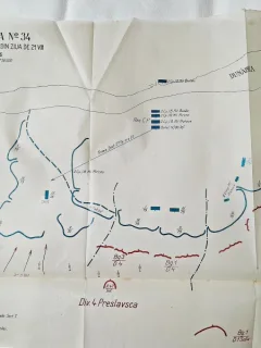 Harta. Schita nr.34, primul razboi mondial, detalii in descriere
