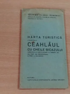 HARTA TURISTICA A MASIVULUI CEAHLAUL CU CHEILE BICAZULUI-ING. PROF.ION PROTOPOPESCU-PROF. N. MACAROVICI
